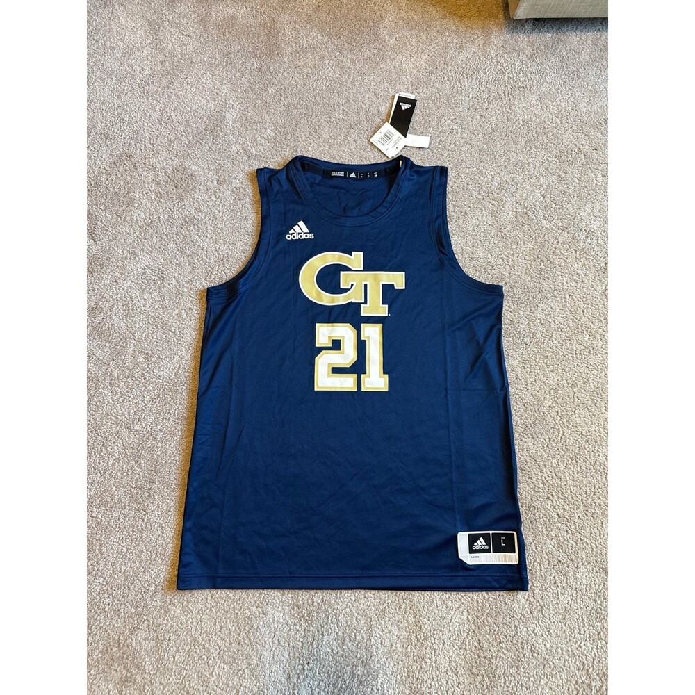 Georgia Tech Yellow Jackets Adidas Men’s NWT Basketball Jersey Size Large